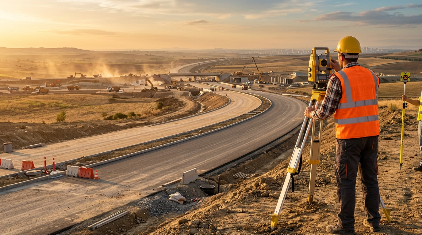 Highway alignment survey NH-48